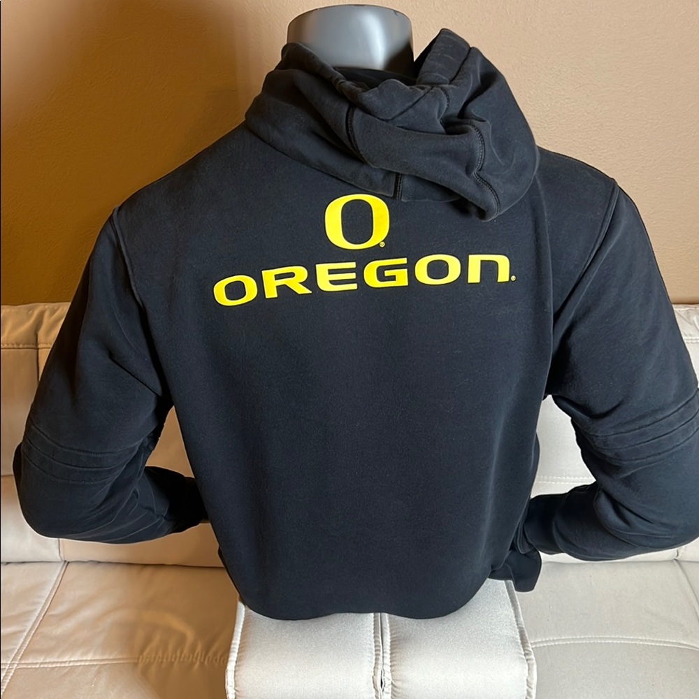 Nike Oregon Ducks Men’s Black and Yellow Sweatshirt Hoodie Size Medium - Picture 4 of 10